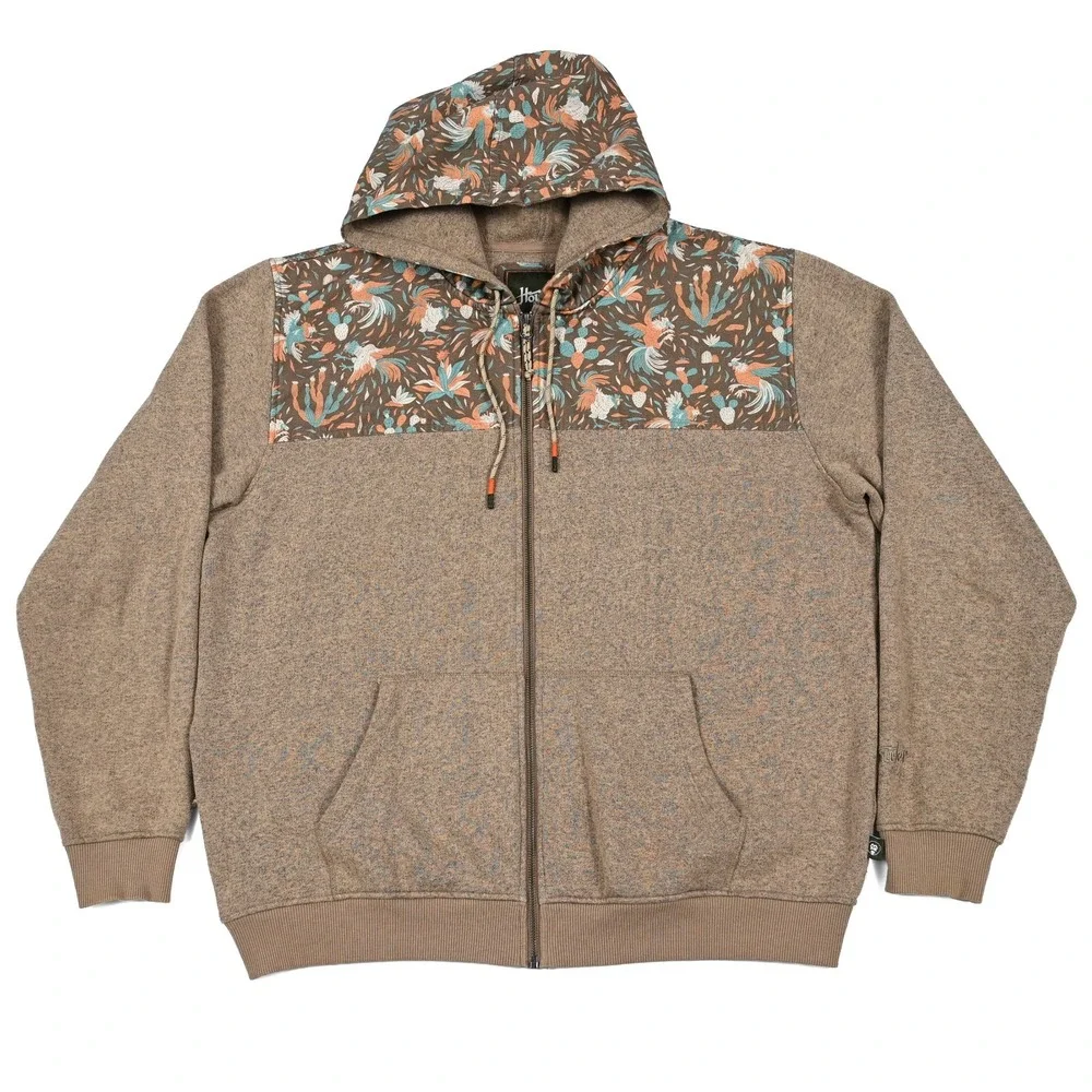 Howler Bros Hoodie Men's XL Shaman Full Zip Jacket Cactus Bird Aztec Southwest
